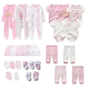 3-6 Months Newborn Girl Pink Set 27Pcs