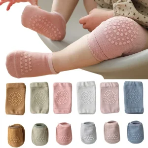 Baby Knee Pads Color Anti Slip Socks