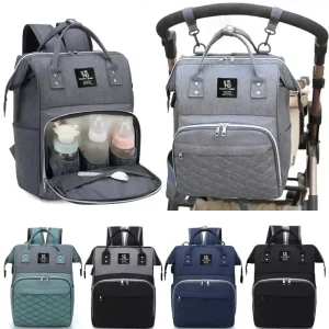 Diaper Backpack with Changing Mat and Nursing Bag