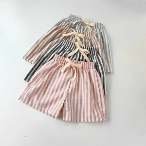 Baby Boy Girl Casual Lace-up Shorts