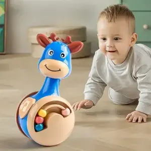 Roly‑Poly Tumbler Wobbler Toy &ndash; Early Learning & Motor Skill Builder for Babies 6&ndash;12 Months